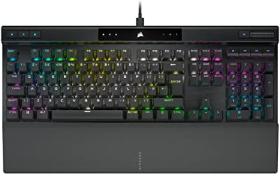 CORSAIR K70 RGB PRO Mechanical Wired Gaming Keyboard – CHERRY MX BROWN Tactile Switches – PBT Double-Shot Keycaps – iCUE Compatible – QWERTY UK – PC, Mac, Xbox – Black