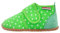 Giesswein Chaussons Stans - Slim Fit Vert 22 - Chaussures antidérapantes pour Enfants, Chaussures de Marche pour bébés, Slippers de Jardin d'enfants pour Filles, Chaussons avec Fermeture Velcro