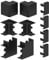 Cable Coach Habengut | accessory set for mounting the cable duct 15x30 mm, colour: black