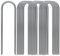 AAGUT 16 Pack Garden Landscape Staples 6 Inch Soaker Hose Stakes 11 Gauge Drip Line Irrigation Stakes Water Hose Hooks Galvanized Lawn U Pins Sod Nails for Chicken Wire, Drip Tubing, Dog Fence