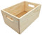 Acan Boîte de rangement en bois avec poignées, boîte rectangulaire décorative, rangement documents, jouets, outils, cuisine, vêtements, 14 x 30 x 20 cm