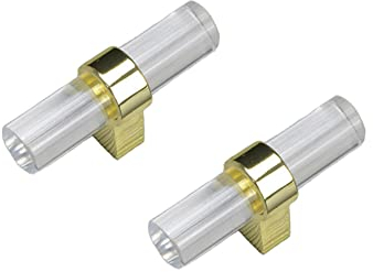 SYDARSYN 2 Stück Transparentes Acryl Schrankgriffe T Griffe Möbelknöpfe Küchentürgriffe Schubladengriff Modern Stangengriff Türknöpfe Küchenschränke Ziehgriff Einzelloch
