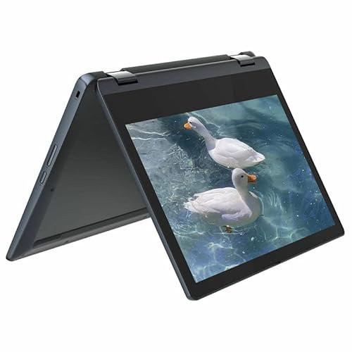 Lenovo Chromebook Flex 3 2022 11,6 HD (1366 x 768), ordinateur portable 2 en 1, Mediatek MT8183 jusqu'à 2 GHz, 8 cœurs, 4 Go de RAM, 64 Go eMMC, Wi-Fi 802.11AC, Bluetooth, bleu abysse, système