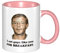 AZKSUN Doppelfarbige Keramiktasse, Jeffrey Dahmer, I Eat Gus Like You For Breakfast, Serienmörder, Kultführer, dunkler Humor, lustig, 325 ml, Rosa