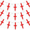 10m/33Ft St George Cross Bunting England English Banner 25 Triangle Flags St Georges Day Euro Cup Cricket Rugby Football World Cup Sports Events Street Party Decoration