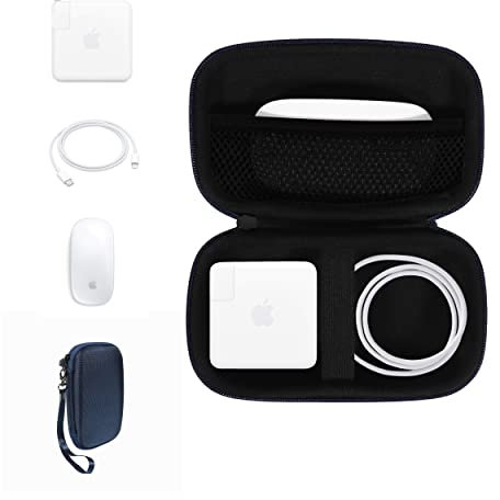Alltravel All-in-One Hülle für MacBook Zubehör MacBook, MacBook Pro, Air Charger 45W/60W/100W, MagSafe 1/2, Magic Mouse 1/2, Lightning Cord, USB Hub, Typ C Hub (blau)