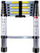 TREPPE Teleskopleiter aus Aluminium, 7 Stufen, 2 m
