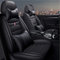 HUSEL Universal Autositzbezüge Set für BMW X1 X3 X4 X5 X6 1/3/4/5/6/7 F25 F10 E83 E84 E70 E87 E90 E92 320I F11 F20 F15 F16 F30 F34 Z4 Leder Sitzbezüge 44(Size:Deluxe-Edition,Color:SCHWARZ)