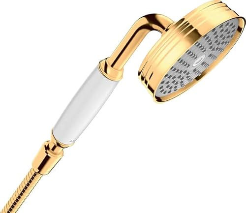 hansgrohe AXOR Montreux Handbrause 100 1jet Classic, 16320990, Farbe: Polished Gold Optic