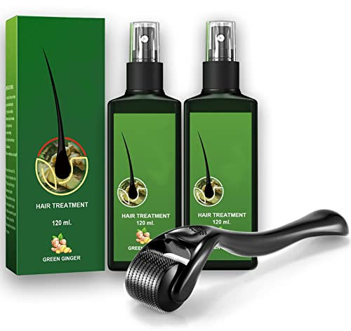 Hair Growth Plus Nourishing Ginger Spray 2PCS, Hair Growth Serum Hair Lotion for Men Women, Hair Lotion Hair Root Hair Beard (Satz von 2)