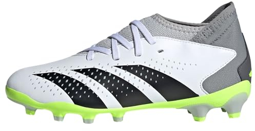 adidas Predator Accuracy.3 Multi-Ground Boots, Scarpe da Calcio, Cloud White/Core Black/Lucid Lemon, 38 EU