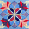 Roeckl Flower Mandala 53x53 Schal, Multi bleu, Standard
