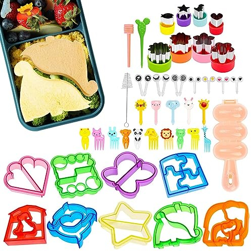 Shichangda Ausstechformen Set | Sandwich Brotschneider für Kinder | Lunchbox Zubehör für Kinder | Sandwich Ausstecher für Gemüse, Obst, Käseformen, Form für Kinder