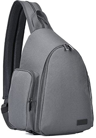 ALMVIS JCAKES Kameratasche Sling-Rucksack for DSLR. Spiegellose Kameras passen for Nikon Fit for Sony Fit for Pentax Wasserabweisende Taschen for den Außenbereich Kamera Tasche(Gray)
