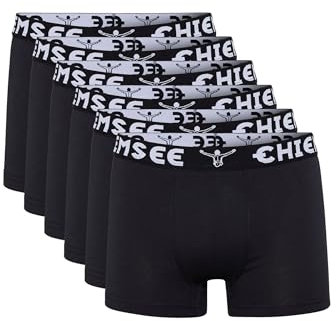 Chiemsee Boxer Short Herren Trunk Unterwäsche Regular Fit Retroshorts 6er Pack, Farbe:Black, Bekleidungsgröße:XXL
