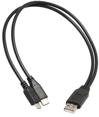 Villageboom Répartiteur micro USB 1 Micro USB et 1 USB C vers 1 USB A mâle Micro USB C double connecteur Y 1 à 2, charge simultanée de 2 appareils en même temps, longueur 40 cm, produit à valeur