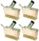 Lot de 4 Brosses à Joints en Mousse - Grattoir Anti-Mauvaises Herbes - Sans Manche - en Acier pour Jardin