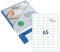 Rillprint Vielzweck Etiketten Selbstklebend - Transparent Matt - 1625 Stück – 38 x 21,2 mm - 65 Klebeetiketten pro A4-Blatt - Bedruckbar & Abziehbar - Universal Adressaufkleber - 25 Blatt
