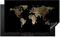 KitchenYeah© Protège Plaque Induction 90x52 cm Deco Cuisine Accessoire Pratique Protection De Vitroceramique Kitchen Gadget Carte - Monde - Or - Noir