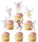 Fee Tortendeko Mädchen 24 Stück Feen Cupcake Topper Kuchendeko Geburtstag Torten Muffin Deko für Kinder Party, Nachmittagstee