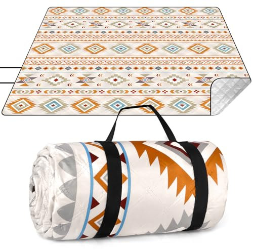 BUOAZR Manta de Picnic, 200 x 200 cm Manta de Camping Grande, Manta de Playa Plegable, Impermeable, Lavable a Máquina, Manta de Camping para Parque, Jardín, Playa, Pícnic
