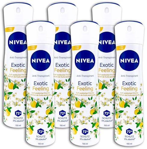 6 er Pack Nivea Deospray Exotic Feeling 6 x 250 ml