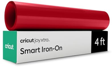 Cricut Smart Iron on, Red - 9.5 in x 4 ft Bulk (1)