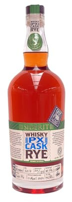 SIDERIT PX Cask Rye 2024 - Whisky Artesanal, 46,8% Vol, 700ml, 86 meses en Barricas de Roble Blanco y Pedro Ximénez, Edición Limitada de 135 Botellas, Premio Medalla de Oro World Whisky Awards