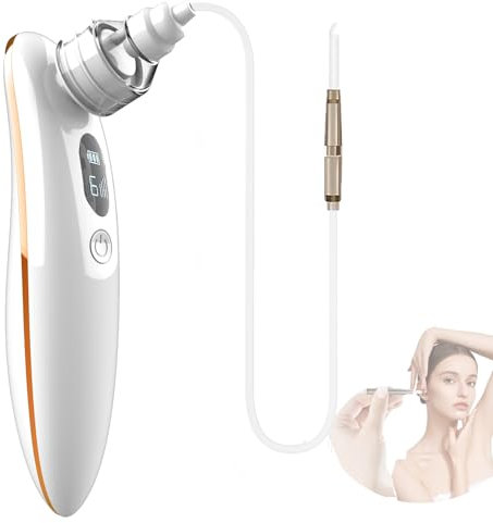 Ohrenschmalz Entferner, LED Sicheres und Weiches 360 Grad Spirale Silikon Ear Cleaning kit Ersatzköpfen, Geeignet für Kinder und Menschen（Goldene） ﻿