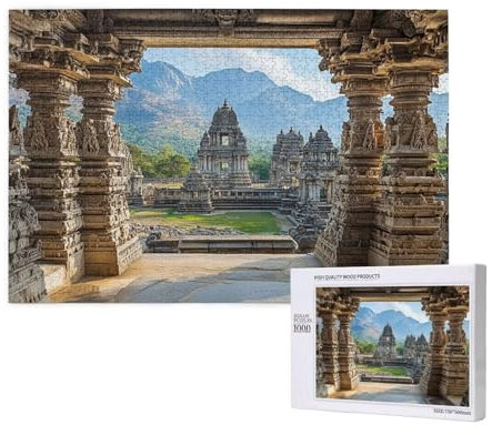 India Jigsaw Puzzles for Adults 5000, Landscape Large Wooden Puzzles for Adults, Funny/Difficult/Impossible/Challenging Decompression Games, As a Birthday for Women and Men 2T-631
