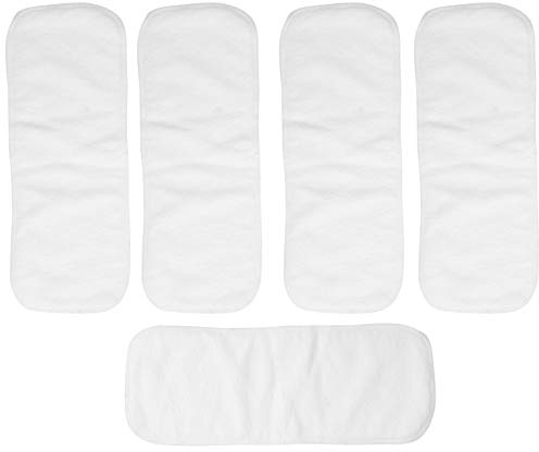 Mikrofaser-Einlagen für Stoffwindeln, wiederverwendbar, super weich, 5 Stück (5 Stück pro Packung, 35 x 13,5 cm)