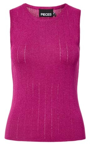 PIECES Pcsalima SL O-Neck Knit Top Msa Pcsalima SL O-Neck Knit Top Msa Mujer (Pack de 1)