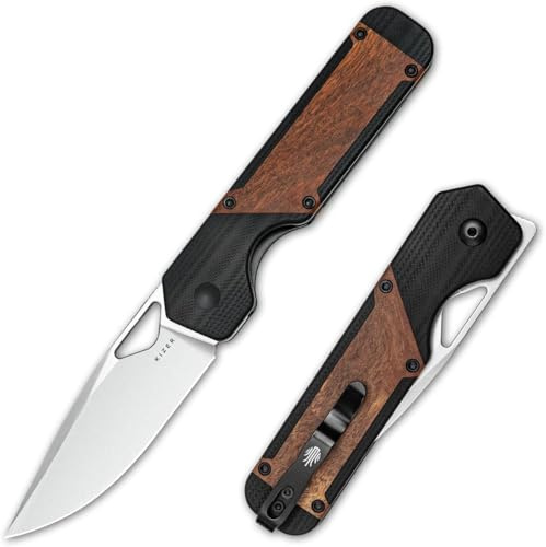 Kizer Militaw EDC Taschenmesser, 154CM Klinge Camping Klappmesser