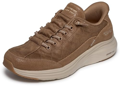 Skechers Women's Contour FoamSneaker | Slip-Ins, Contour Foam; lightweight midsole adapts to your foot's unique shape, Air-Cooled Memory Foam, Machine washable