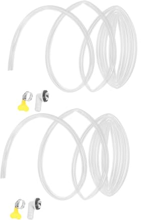 GOOHOCHY 2 Set Tubo Scarico Condensa Condizionatore Kit Completo con Adattatore e Morsetto Tubicino Drenaggio Acqua Resistente e Facile da Montare per Condizionatori Portatili e Finestra