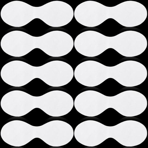 Grevosea 200 Sheets Disposable Eye Mask, Eye Covers for Facials Non Woven Eye Care Patches Facial Paper Sheet Eye Pads for Skincare Spa Wet Compress Home Salon Beauty Tools