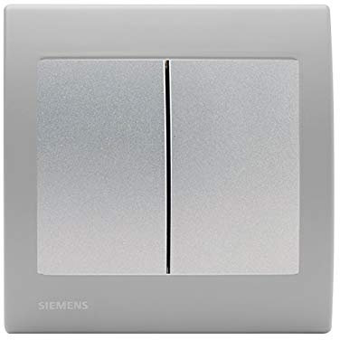 Va et Vient + Poussoir Silver Delta Iris + Plaque basic Silver