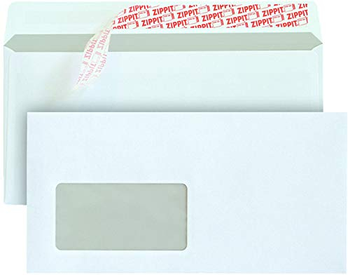 MAILmedia Briefumschlag, mit Fenster, haftklebend, C6/5, 229 x 114 mm, 80 g/m², weiß (500 Stück)