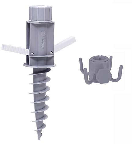 Sekey Soporte para Sombrilla para Sujetar La Sombrilla Ganchos(Gris
