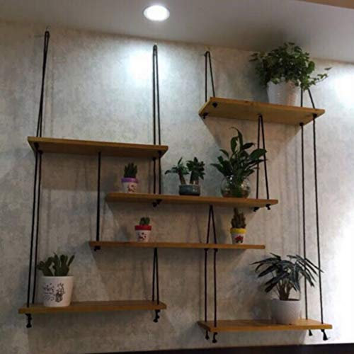 Altalena a Muro Corda Altalena Mensole galleggianti Espositore in Legno Display Altalena Corda Organizer Decorazione a Parete, Mobili per la casa/Espositori (Taglia : D)