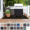 Floordirekt Grillmatte Bodenschutz Grillteppich, Grillunterlage, Grillschutzmatte für Gasgrill & Holzkohlegrill für Outdoor und Garten - Schwer entflammbar 90 x 120 cm Mantua