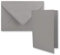 25x DIN B6 Faltkarten Set mit Umschlägen in Graphit (Grau) - 120 x 170 mm - ideal für Einladungskarten, Hochzeit, Taufe, Kommunion, Konfirmation - Marke: FarbenFroh