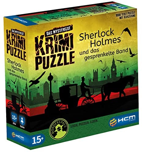 HCM Kinzel - 55173 - Sherlock Holmes - Das mysteriöse Krimi Puzzle - inkl. Krimigeschichte, Rätsel Puzzle 1000 Teile, Mehrfabig