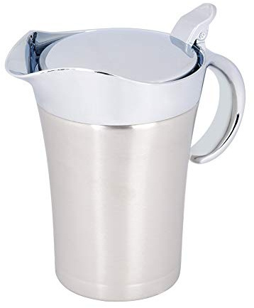 Sauce Gravy Pot, 304 Stainless Steel Thermal Insulated Double Wall Sauce Gravy Boat Pot Serving Jug For Store Gravy Liquid Cream Salad Dressing Milk (Large 750ml)
