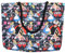 Disney Tote Alice im Wunderland Queen Hearts Grinsekatze Mad Hatter Print Tasche, Alice in Wonderland