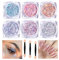 6 Boxes Nail Glitter Powder, Nail Art Glitters with Sponge Brush, Holographic Nail Glitter Flakes Aluminum Foil Glitters for Body Nail Decoration