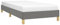 vidaXL Polsterbett Bett Einzelbett Bettgestell Bettrahmen Lattenrost Stoffbett Schlafzimmerbett Schlafzimmermöbel Dunkelgrau 90x200cm Stoff