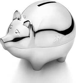 Krysaliis Pig Silver Plated Baby Piggy Bank
