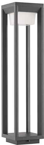LED Outdoor Lights 'Gamion' (Modern) in Silver Made of Aluminium (1 Light Source,) from PRIOS | Garden Light, Path Light, Bollard Light, Path lamp, Pillar Light