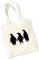Huuraa Tasche Pinguine Silhouette Geschenk 10 Liter Natural Baumwolle Pinguine Accessoire
